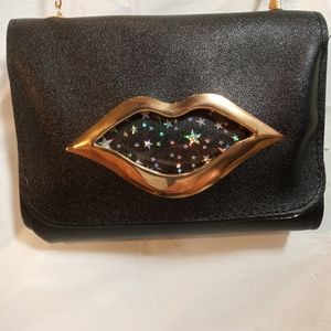 Lips & Stars clutch/crossbody purse NWOT